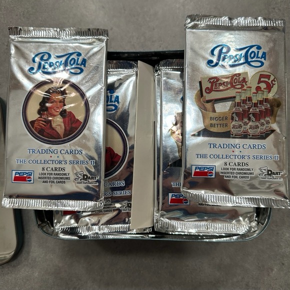 Vintage Pepsi Cola 288 Count Trading Cards The Collectors Series 11 With Tin Box - Picture 10 of 10